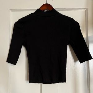 Zara • Mock Neck Cropped Top